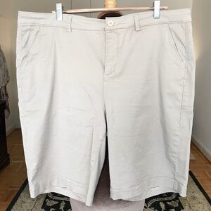 NYDJ Khaki Bermuda Shorts